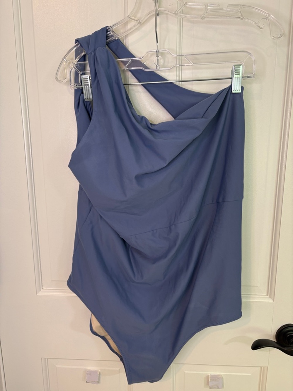 summersalt One-Shoulder Slate Blue Swimsuit